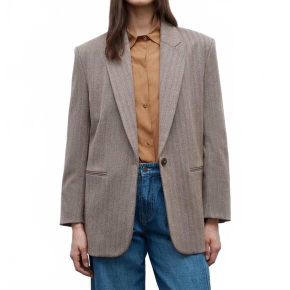 NEW TWP girl boy girl blazer in mustang/kelp